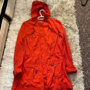 Orange long jacket